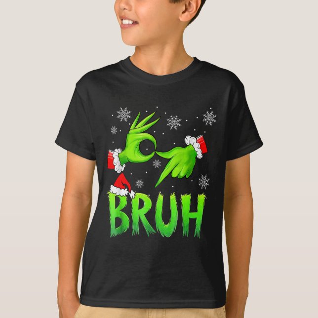 Bruh 67 Six Seven 6 7 Meme Christmas Funny Gen Alp T-Shirt (Front)