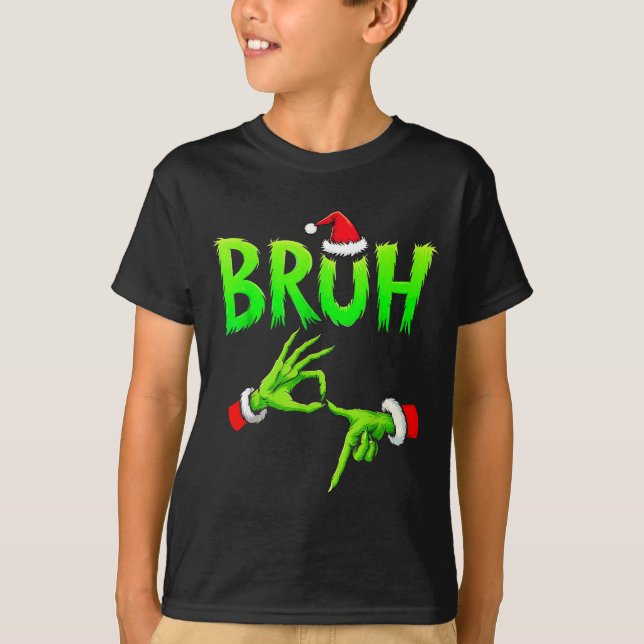 Bruh 67 Six Seven 6 7 Meme Christmas Funny Gen Alp T-Shirt (Front)