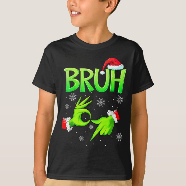 Bruh 67 Six Seven 6 7 Meme Christmas Funny Gen Alp T-Shirt (Front)