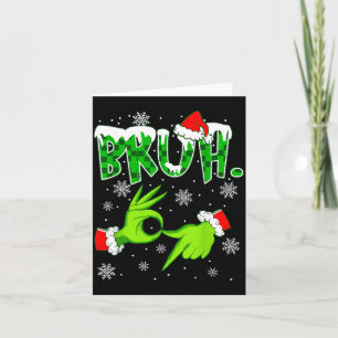 Bruh 67 Six Seven 6 7 Meme Christmas Funny Gen Z S Card