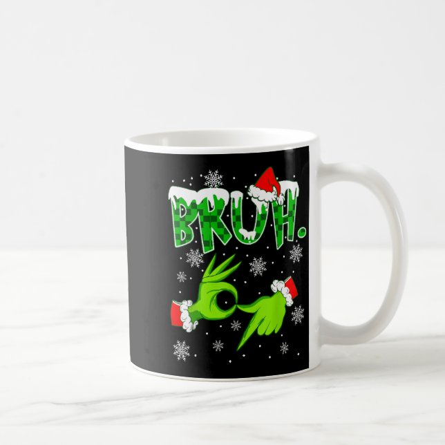 Bruh 67 Six Seven 6 7 Meme Christmas Funny Gen Z S Coffee Mug (Right)