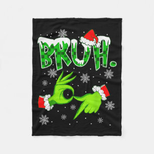 Bruh 67 Six Seven 6 7 Meme Christmas Funny Gen Z S Fleece Blanket