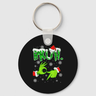 Bruh 67 Six Seven 6 7 Meme Christmas Funny Gen Z S Key Ring