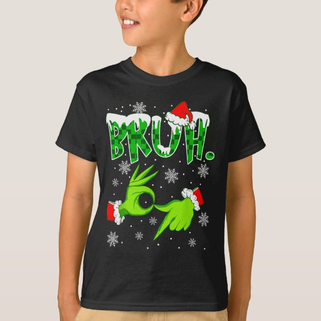 Bruh 67 Six Seven 6 7 Meme Christmas Funny Gen Z S T-Shirt (Front)