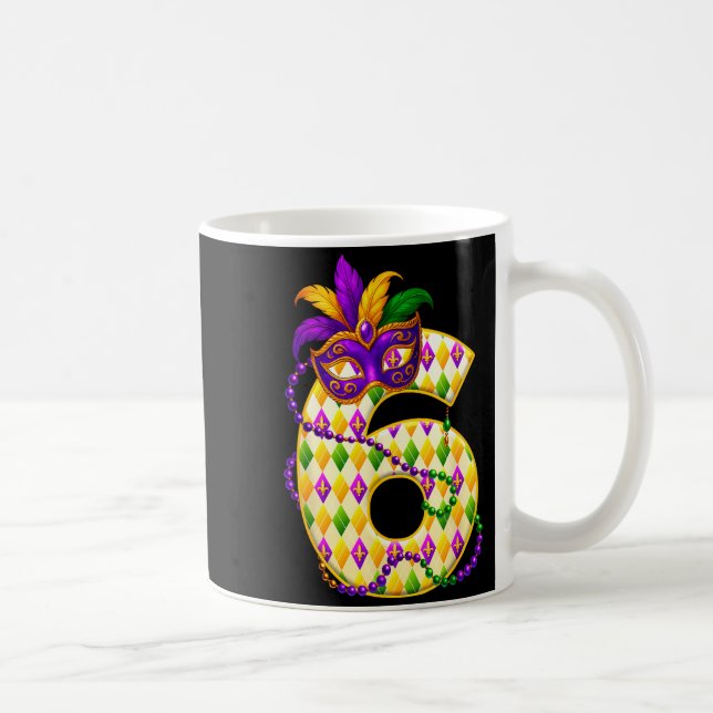 Bruh 67 Six Seven 6 7 Meme Funny Mardi Gras Kids M Coffee Mug (Right)