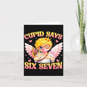 Bruh 67 Six Seven 6 7 Meme Valentines Funny Women  Card