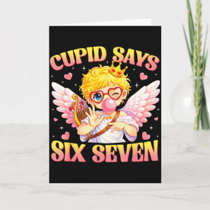 Bruh 67 Six Seven 6 7 Meme Valentines Funny Women  Card