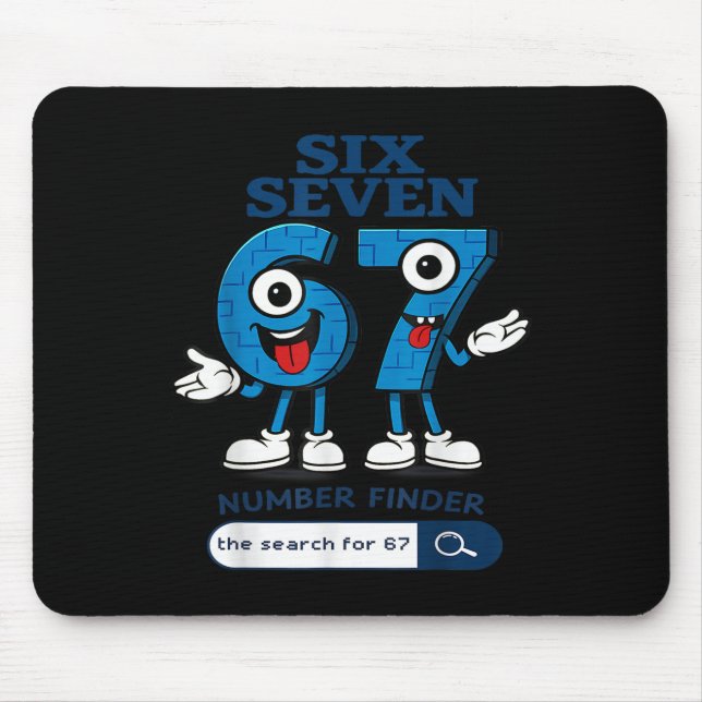 Bruh 67 Six Seven 6-7 Talian Brainrot Meme For Kid Mouse Pad (Front)