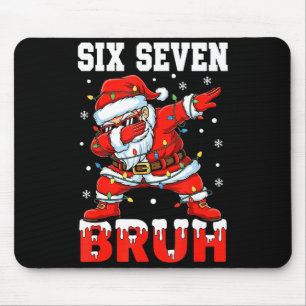 Bruh 67 Six Seven Santa Dabbing Christmas Men Boys Mouse Pad