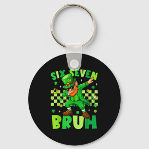 Bruh 67 St. Patricks Day Leprechaun Six Seven 6 7  Key Ring