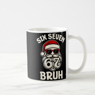 Bruh 6 7 Christmas 67 Santa Six Seven Christmas Bo Coffee Mug