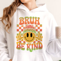 Bruh Be Kind Happy Face Beanie Tropical Gradient
