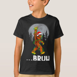 Bruh Bigfoot Christmas Shirt Christmas Tree Xmas S