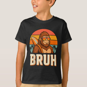 Bruh bigfoot meme graphic boys men funny sasquatch T-Shirt
