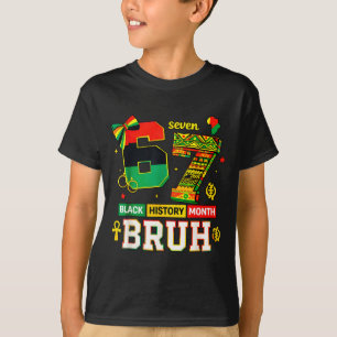 Bruh Black History Month Funny Coquette 6 7 Meme 6 T-Shirt