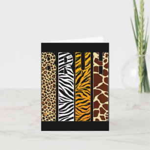 Bruh boys animal print clothes kids zoo toddler card