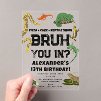 Bruh Boy's Birthday Party Teenager Reptile Show