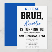Bruh Boy's Teenager Birthday No Cap Teen Boy