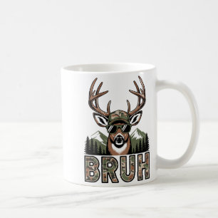 Bruh Camo Deer Hunting Camouflage Elk Buck Funny Y Coffee Mug