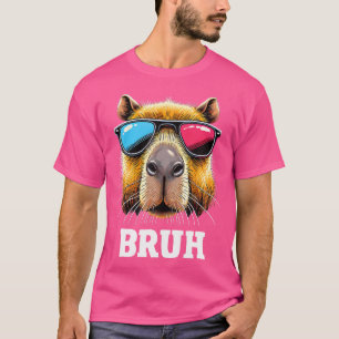 Bruh Capybara Funny Saying Girls n Boys Cute T-Shirt