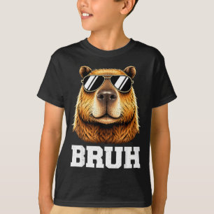 Bruh capybara meme funny chill capybara energy T-Shirt