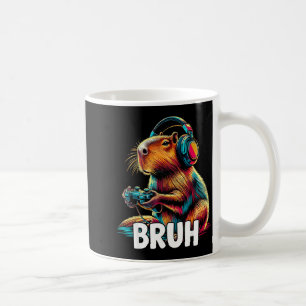 Bruh Capybaras Funny Video Games Capybara Coffee Mug