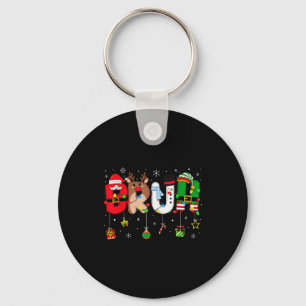 Bruh Christmas Kids Teens Boys Funny Christmas Hum Key Ring