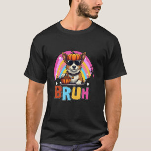 Bruh Corgi Halloween Costume Funny Welsh Corgi Dog T-Shirt