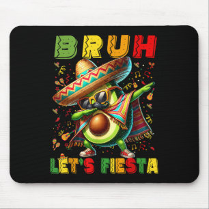 Bruh Dab Avocado Poncho Lets Fiesta Kids Boys Cinc Mouse Pad
