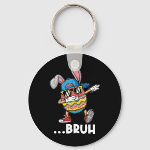 Bruh Dabbing Easter Egg Bunny Cute Dab Dance Boys  Key Ring