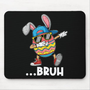 Bruh Dabbing Easter Egg Bunny Cute Dab Dance Boys Mouse Pad