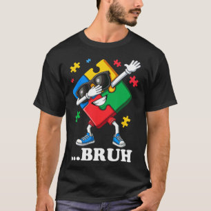 Bruh Dabbing Puzzle Funny Kids Boys Mens Autism  T-Shirt