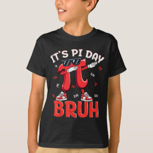 Bruh day 3.14 funny dabbing day math teacher kids T-Shirt