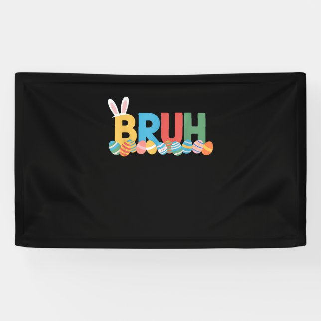 Bruh Easter Bunny Cute Meme For Kids _10 Banner (Horizontal)