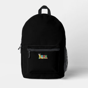 Bruh Easter Bunny Cute Meme For Kids _11 Printed Backpack