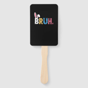 Bruh Easter Bunny Cute Meme For Kids _3 Hand Fan