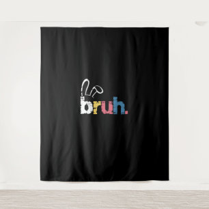Bruh Easter Bunny Cute Meme For Kids _4 Tapestry