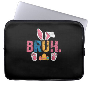 Bruh Easter Bunny Cute Meme For Kids _8 Laptop Sleeve