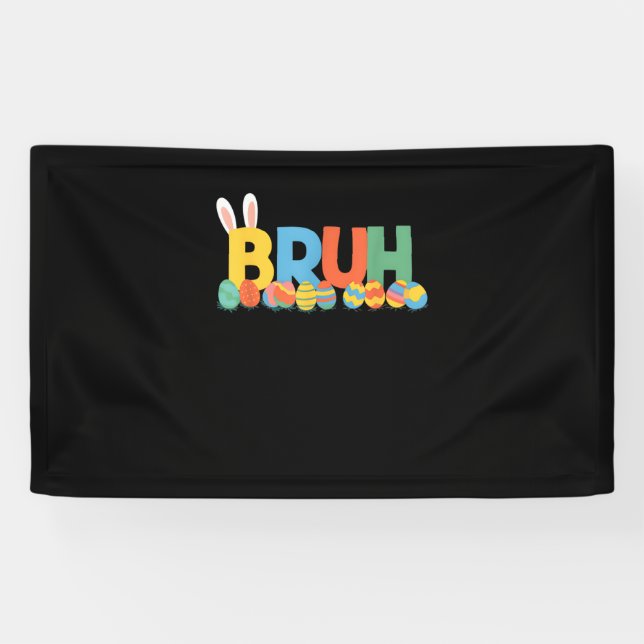 Bruh Easter Bunny Cute Meme For Kids _9 Banner (Horizontal)