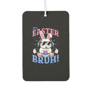 Bruh Easter Bunny Gamer Gaming Video Games Men Boy Car Air Freshener