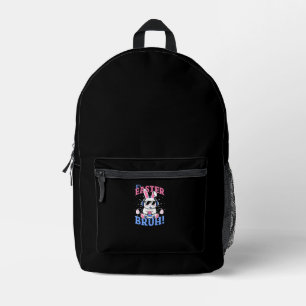 Bruh Easter Bunny Gamer Gaming Video Games Men Boy Printed Backpack