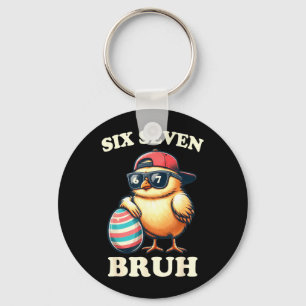 Bruh Easter Chicks Six Seven 67 Meme Kids Teens Key Ring