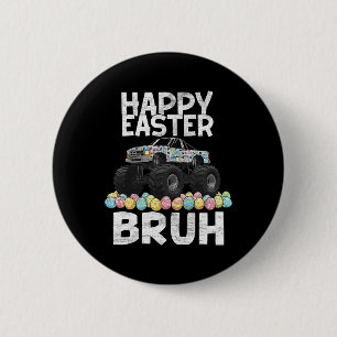 Bruh Easter Day Rabbit Bunny Happy Easter Monster 6 Cm Round Badge