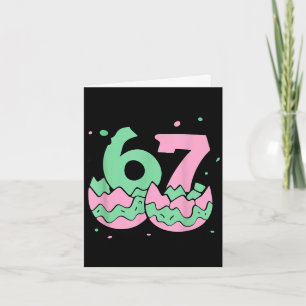 Bruh easter day six seven 6 7 boys girls kids card