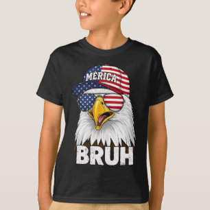 Bruh Fourth 4th Of July Eagle American Patriotic M T-Shirt