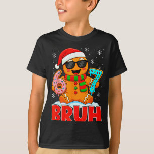 Bruh Gingerbread Six Seven 67 Ice Cream Drip Chris T-Shirt