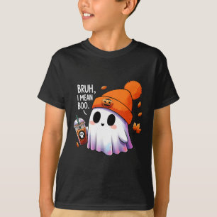 Bruh I Mean Boo Funny Halloween Costumes Men Women T-Shirt