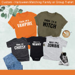 Bruh i'm Cheesy Funny Halloween Matching Group T-Shirt<br><div class="desc">Bring the laughs to your Halloween party with our "Bruh I'm Cheesy" Funny Halloween Matching Group T-Shirt! This lighthearted design is perfect for groups who want to add a humourous touch to their costumes. Featuring bold text and a cheesy twist, it's ideal for fun gatherings, parties, or casual Halloween events....</div>