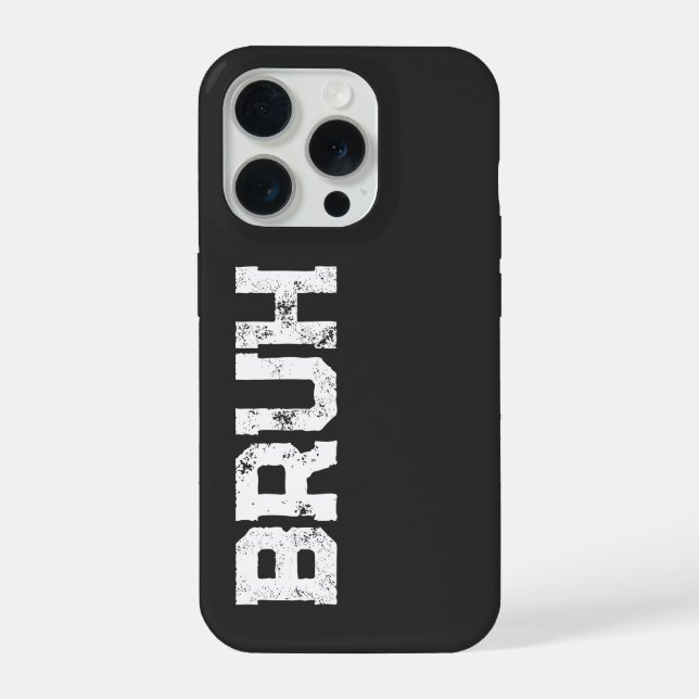 Bruh iPhone Case (Back)