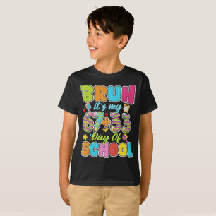 Bruh Its My 67 33 Days of School Girls Kids Happy  T-Shirt